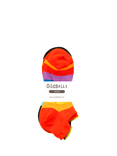OddBalls Stripes Stretch Cotton Ankle Socks, Pack of 6, Multi