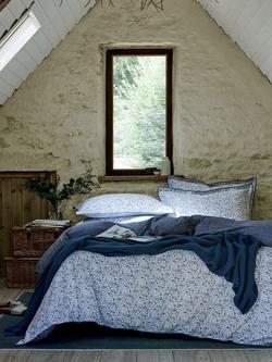 Christy Ditsy Gingham Duvet Cover Set, Blue