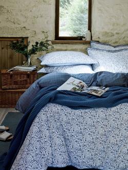 Christy Ditsy Gingham Duvet Cover Set - view 2, Blue