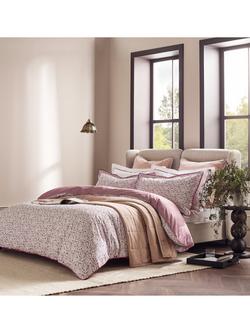 Christy Ditsy Gingham Duvet Cover Set - view 2, Berry