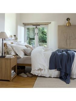 Christy Organic Retreat Ruffle Duvet Cover Set - view 2, White