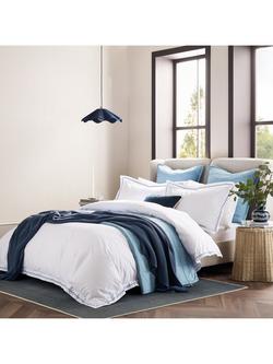 Christy Wave Duvet Cover Set, Blue