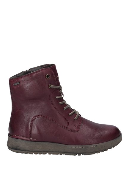 Josef Seibel Anna 51 Leather Ankle Boots, Plum, Plum