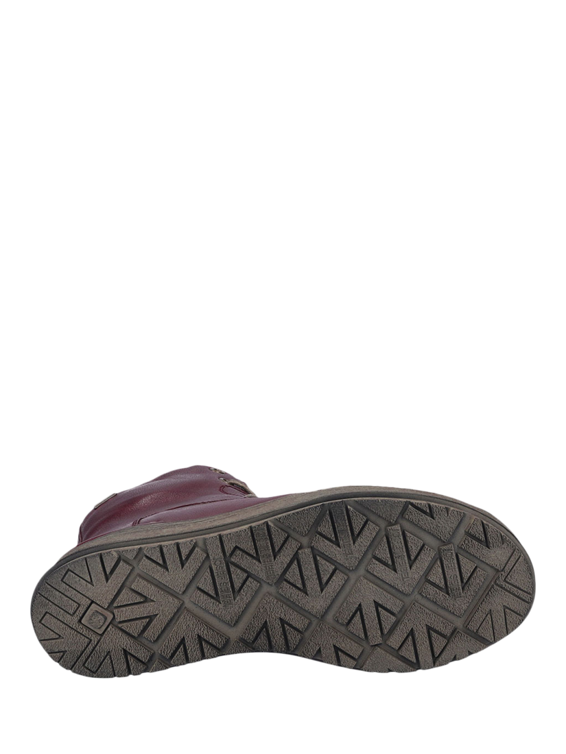 Product image 5 of 5, which shows Josef Seibel Anna 51 Leather Ankle Boots, Plum, 3