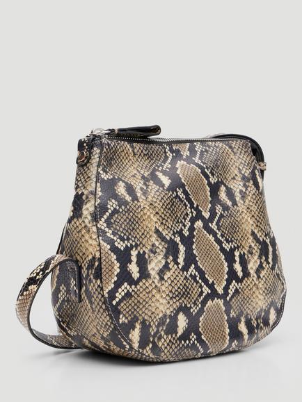 HUSH Snake Crescent Leather Bag, Multi - view 2, Multi