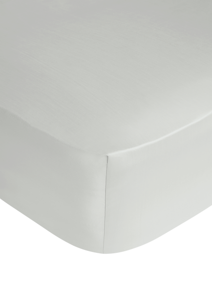 John Lewis 300 Thread Count Fitted Sheet containing TENCEL™ Lyocell, Grey