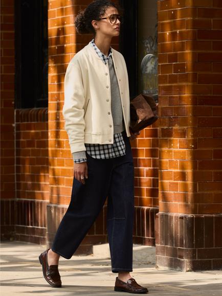 Baukjen Nixi Barrel Leg Jeans, Dark Blue, Dark Blue