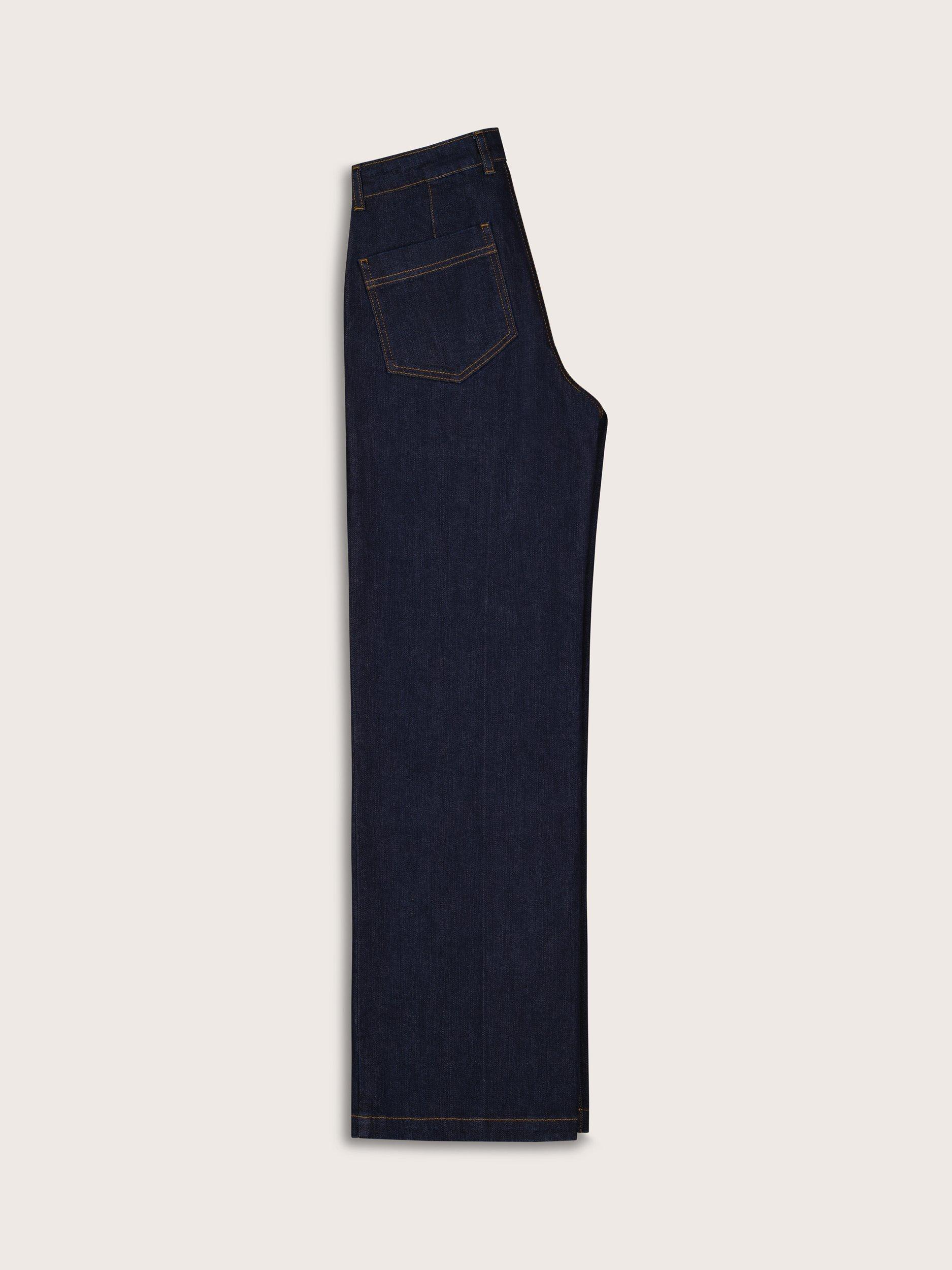 Product image 5 of 8, which shows Baukjen Robyn Stretch Wide Leg Jeans, Dark Blue, 10