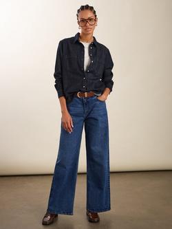 Baukjen Wide Leg Slouch Jeans, Dark Indigo, Dark Indigo