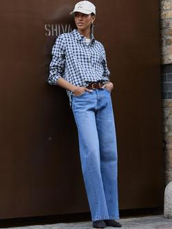 Baukjen Graca Check Shirt, Blue/Multi - view 2, Blue/Multi