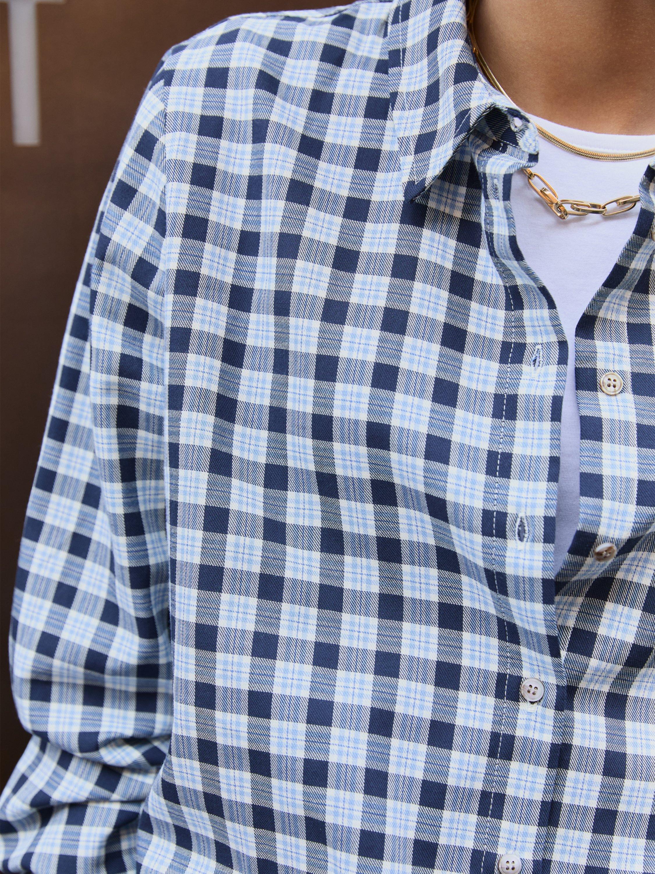 Product image 6 of 7, which shows Baukjen Graca Check Shirt, Blue/Multi, 8