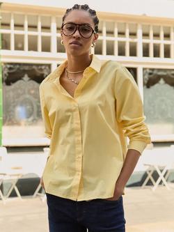 Baukjen Riemke Cotton Shirt, Butter yellow, Butter yellow