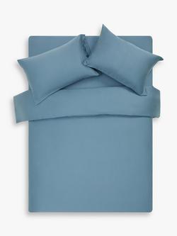 John Lewis TENCEL™ 300 Thread Count Duvet Cover Set, Blue