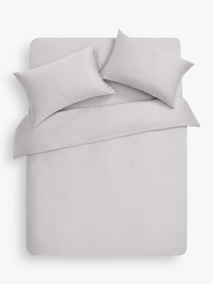John Lewis 300 Thread Count Duvet Cover Set containing TENCEL™ Lyocell, Grey