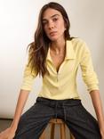 Baukjen Zip Collar Pure Organic Cotton Top, Butter yellow