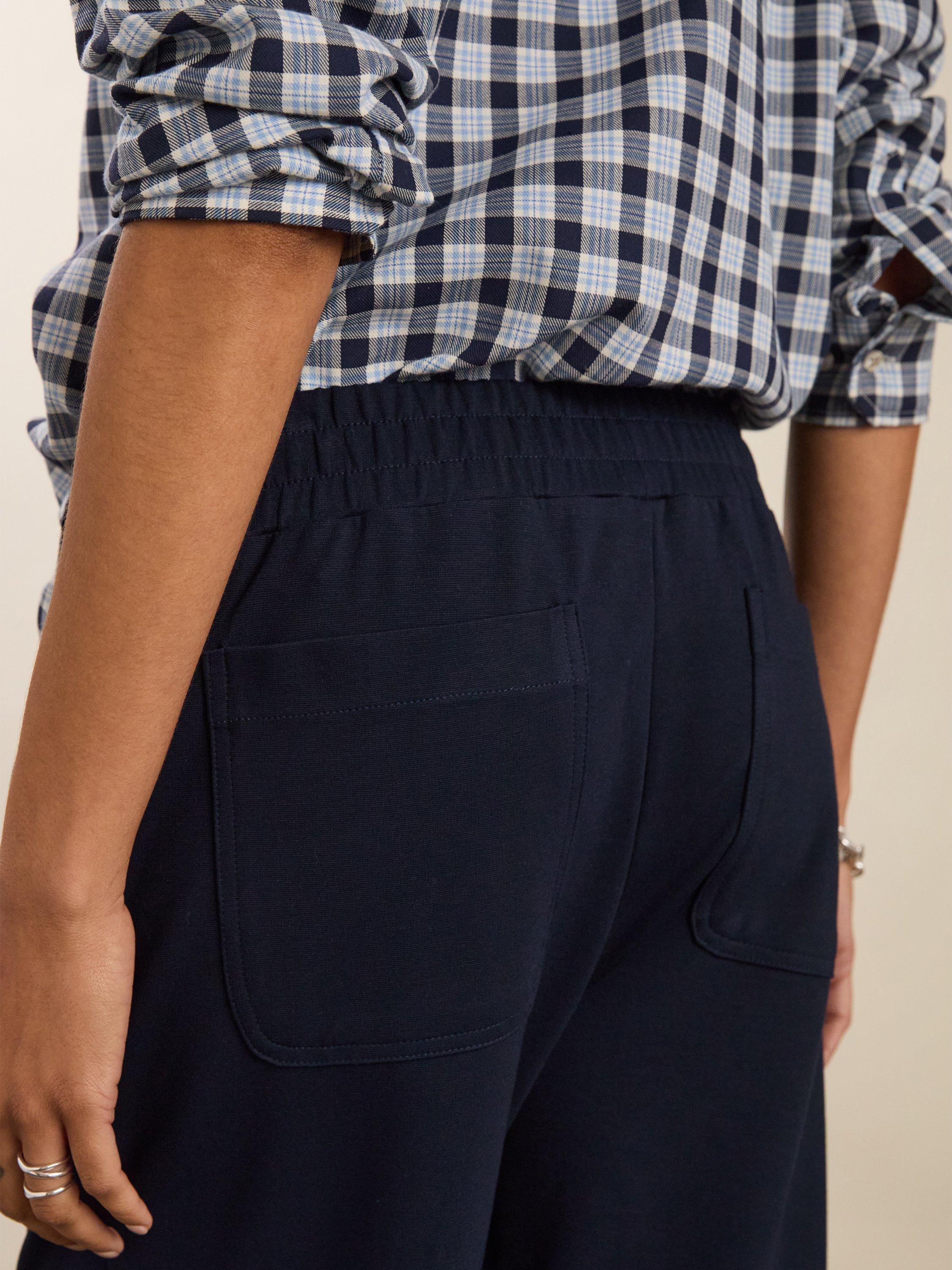 Product image 5 of 5, which shows Baukjen Billie Ponte Carrot Leg Trousers, Classic Navy, 10