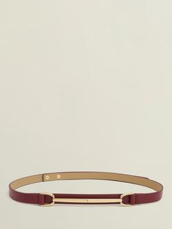 Hobbs Daphne Buckle Leather Belt, Beryl Red, Beryl Red