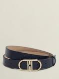 Hobbs Kiera Leather Belt, Navy