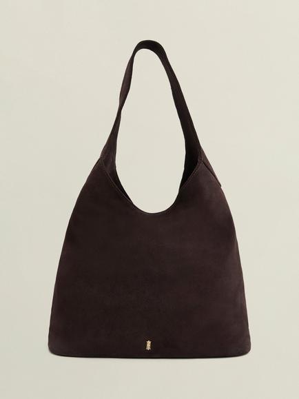 Hobbs Blakely Suede Tote Bag, Deep Brown, Deep Brown