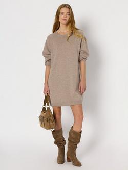 Gerard Darel Loma Pure Wool Jumper Dress, Sand, Sand