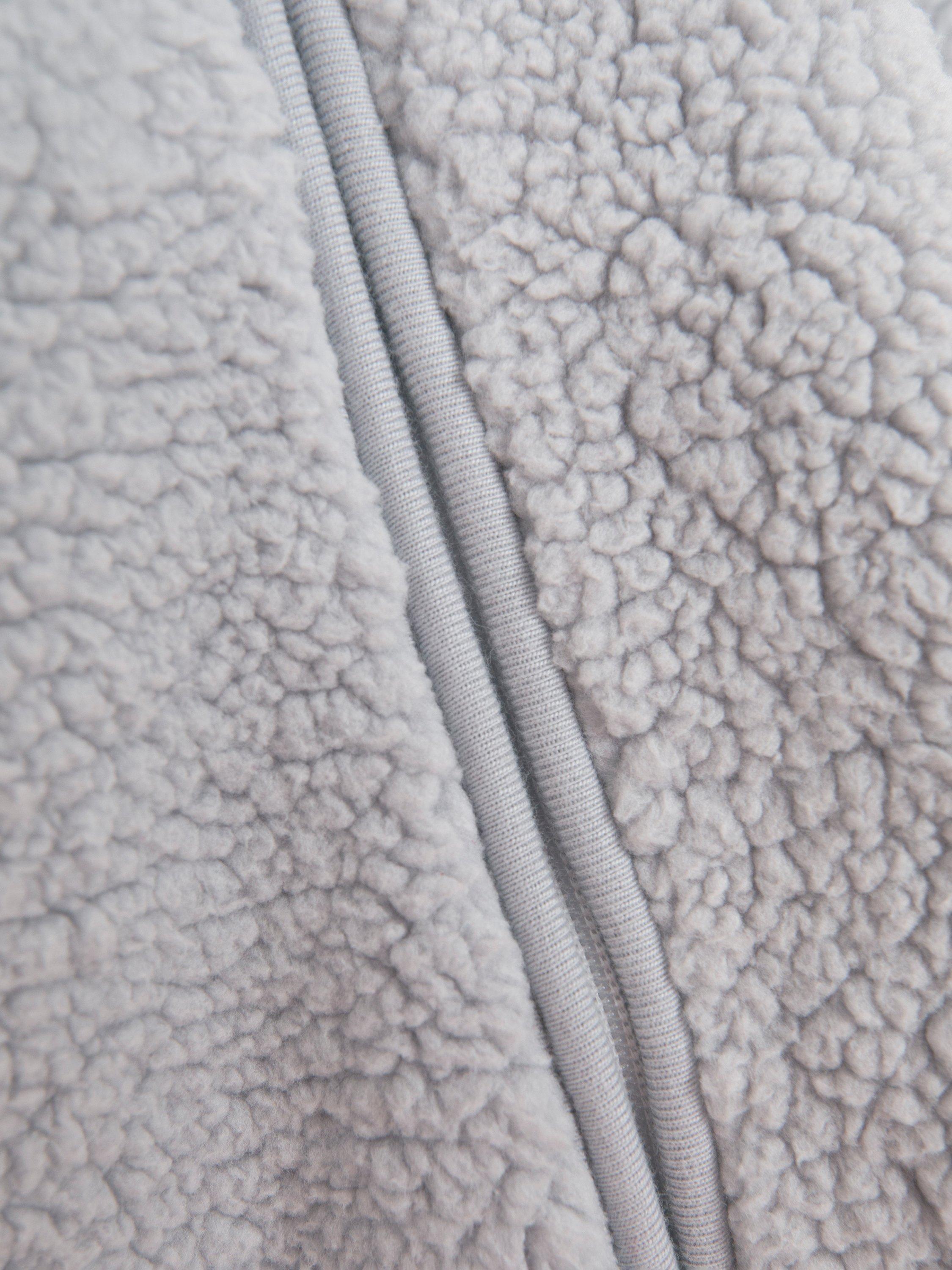 Product image 4 of 5, which shows JoJo Maman Bébé Baby Koala Borg Pramsuit, Grey, Newborn