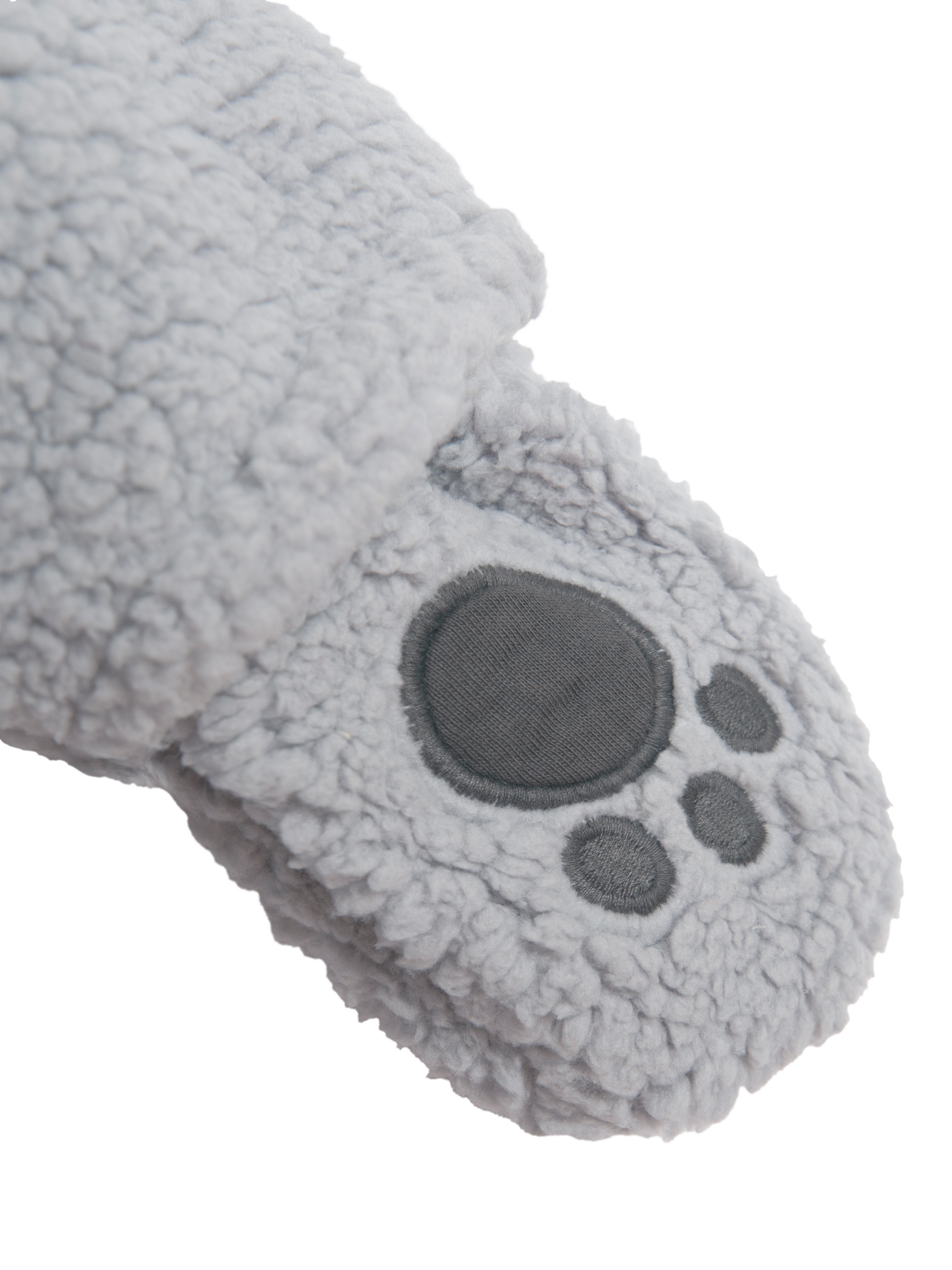 Product image 5 of 5, which shows JoJo Maman Bébé Baby Koala Borg Pramsuit, Grey, Newborn