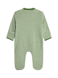 JoJo Maman Bébé Baby Cotton Cow Sleepsuit, Green