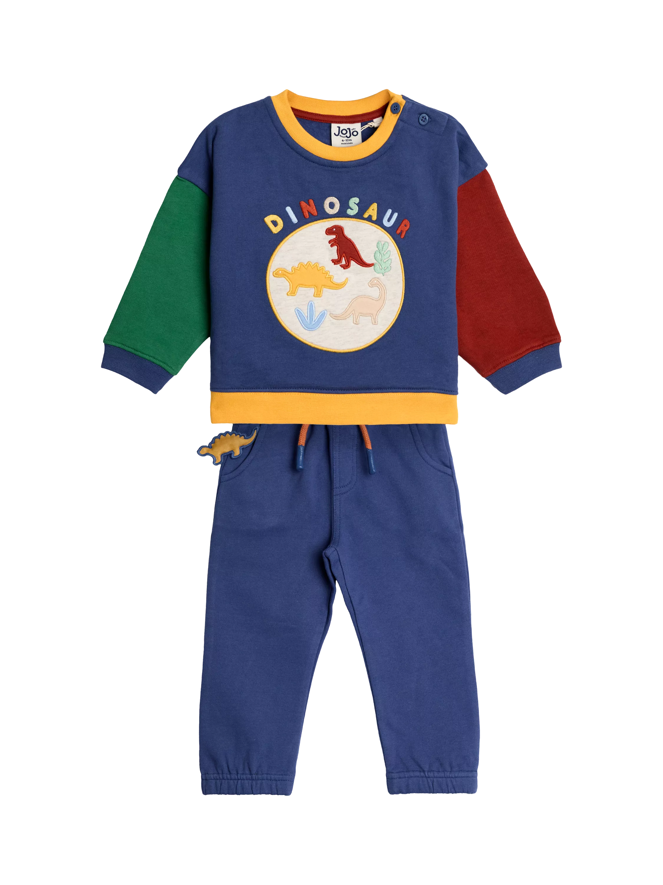 JoJo Maman Bébé Kids' Dinosaur Sweatshirt and Joggers Set