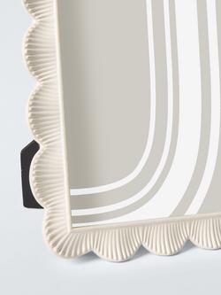 John Lewis Shell Edge Photo Frame, Ivory - view 2, Ivory