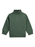 JoJo Maman Bébé Kids' Cotton Safari Half-Zip Sweatshirt, Khaki
