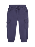 JoJo Maman Bébé Kids' Cotton Cargo Trousers, Pack of 2, Indigo