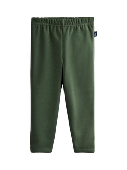 JoJo Maman Bébé Kids' Fleece Lined Leggings, Pack of 2, Khaki - view 2, Khaki