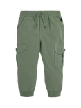 JoJo Maman Bébé Kids' Cotton Cargo Trousers, Pack of 2, Navy