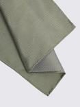 Moss Textured Silk Pocket Square, Green