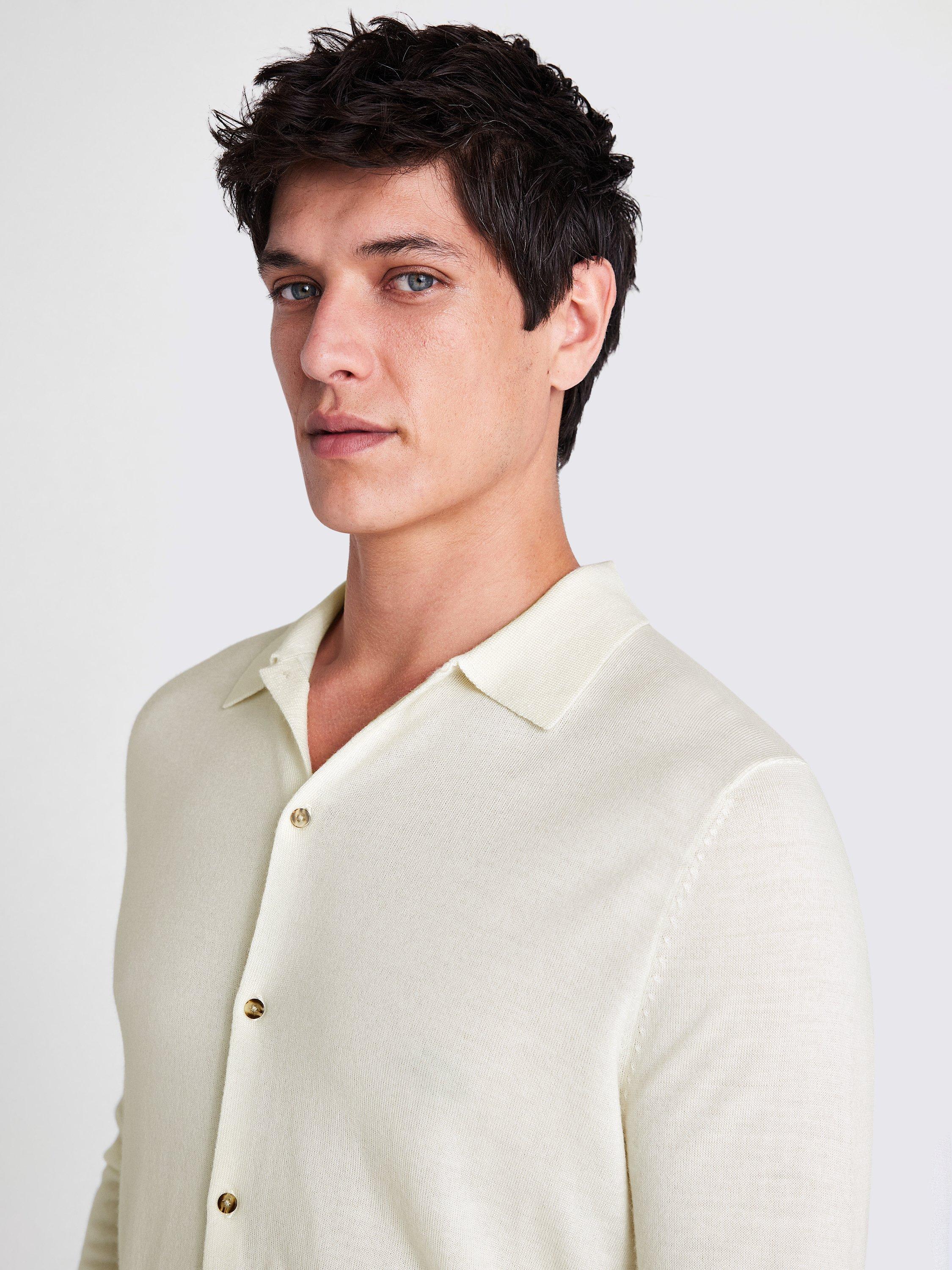 トップス ONC MERINO LONG SLEEVE SHIRTS O-WHITE 4 onc merino White ONC MERINO LONG SLEEVE SHIRTS WHITE 4 ONC MERINO