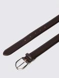 Moss Italian Leather Belt, Brown