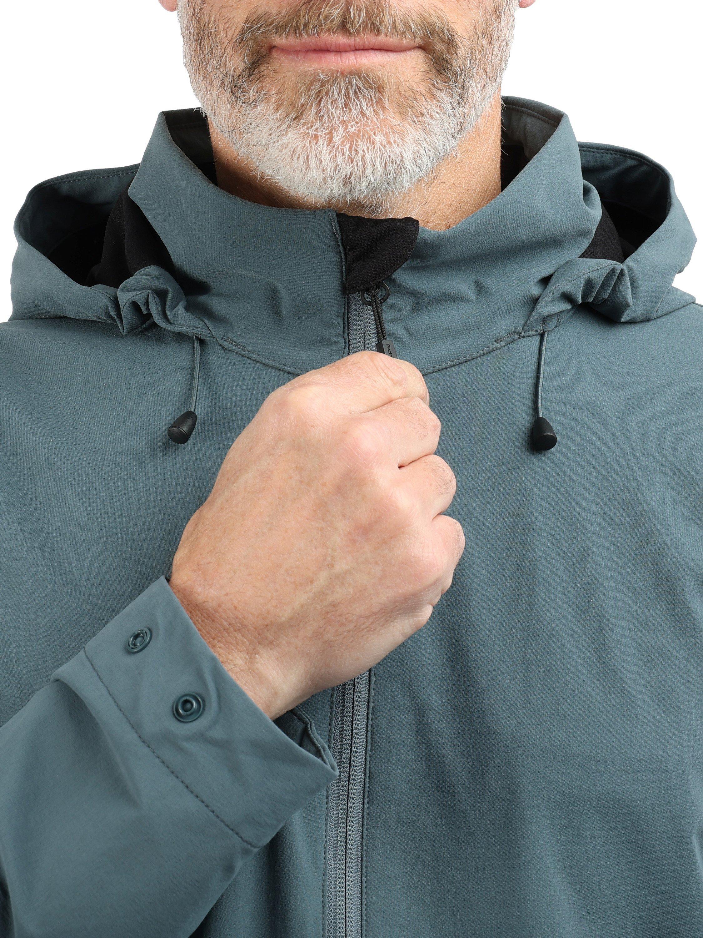 Product image 8 of 10, which shows Rohan Men's Fairway Packable Hood Waterproof Jacket, Slate Grey, S
