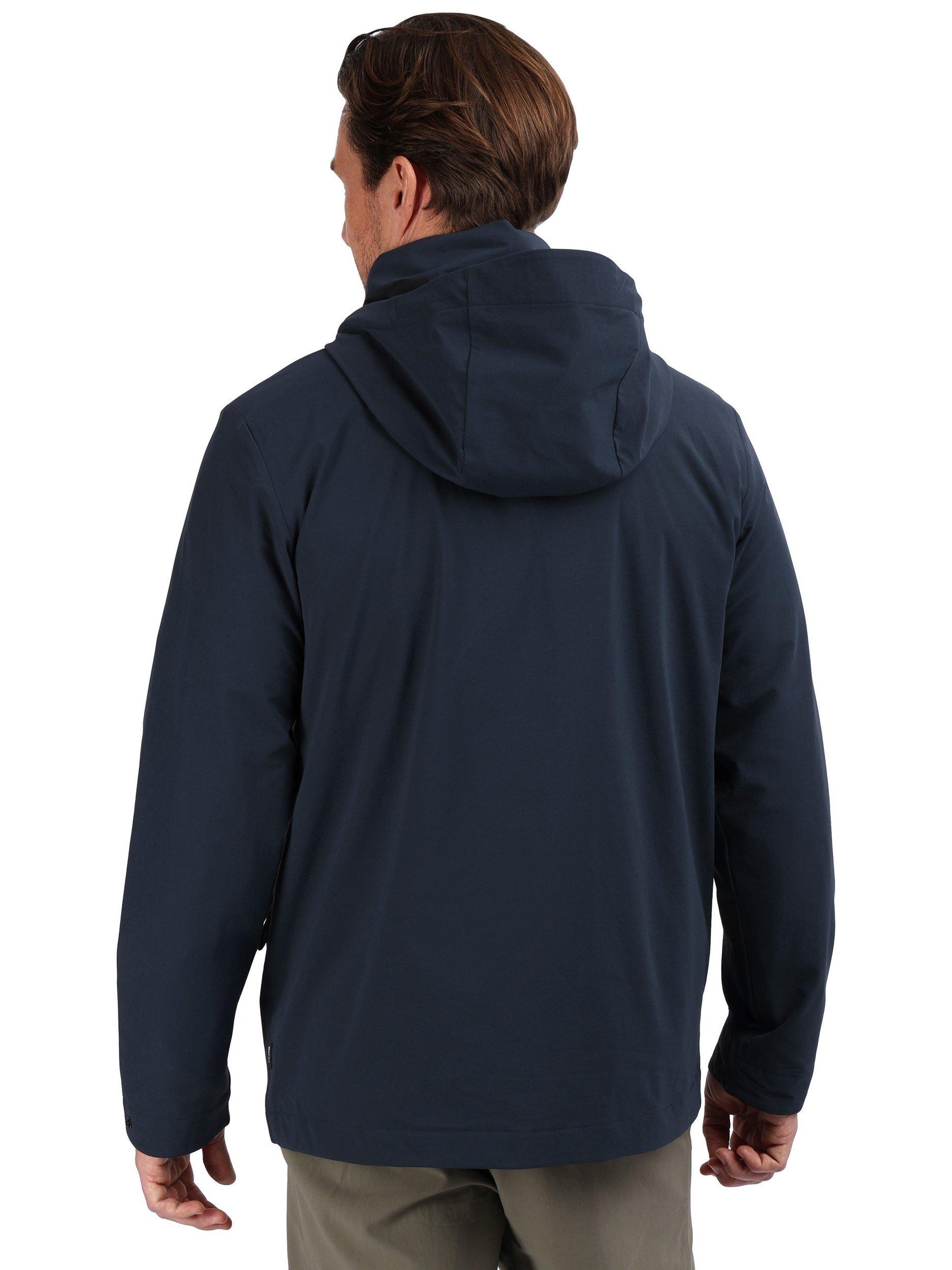 Product image 2 of 10, which shows Rohan Men's Fairway Packable Hood Waterproof Jacket, True Navy, S