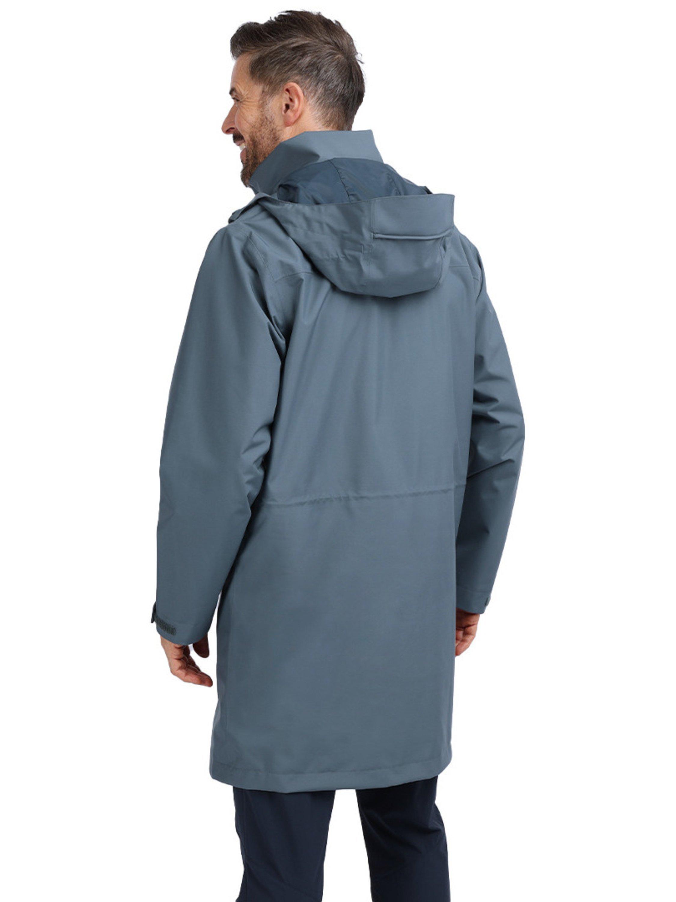 Product image 2 of 7, which shows Rohan Men's Lomond Packable Hood Waterproof Jacket, Slate Grey, S