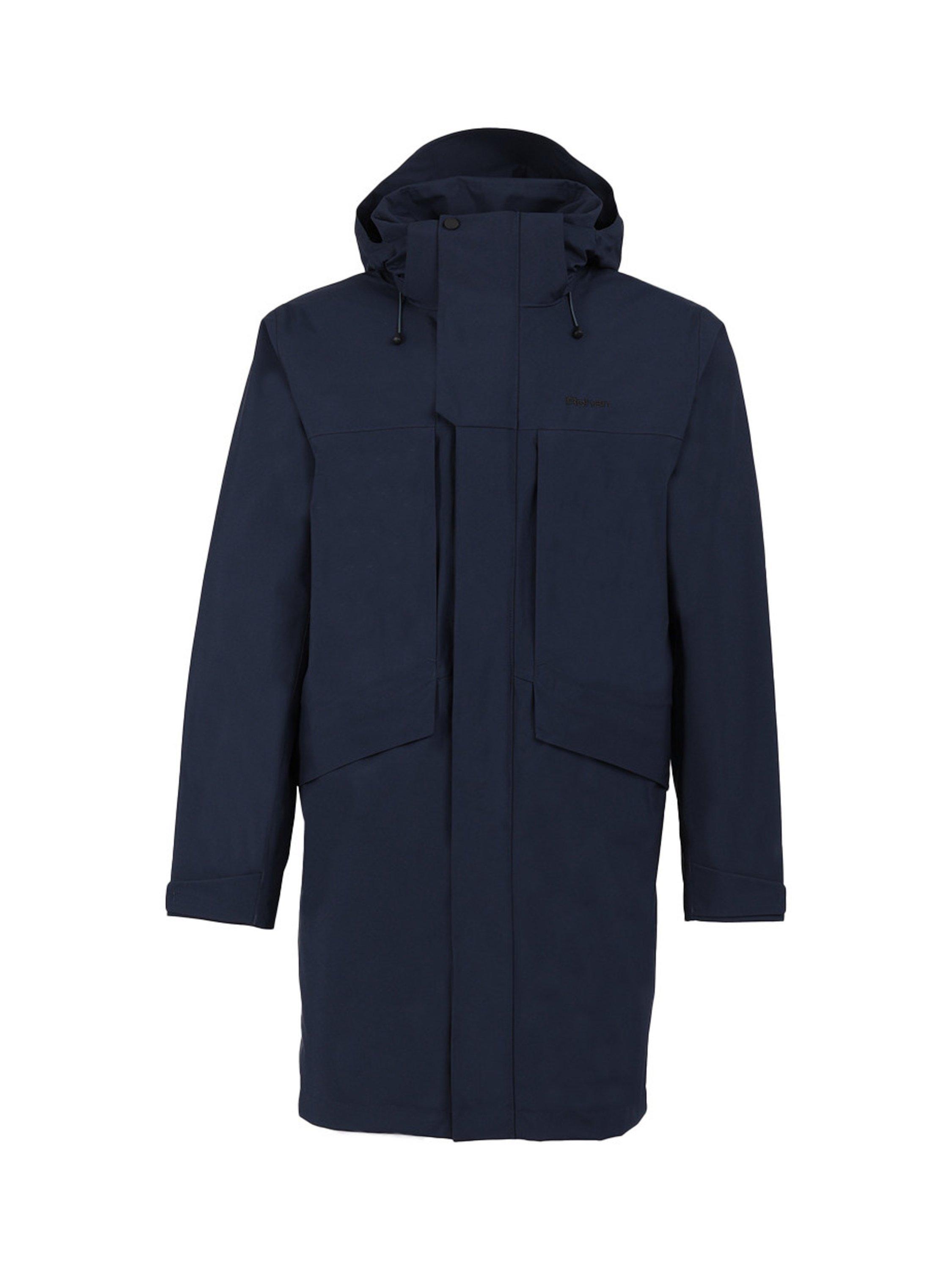 Product image 3 of 10, which shows Rohan Men's Lomond Packable Hood Waterproof Jacket, True Navy, S