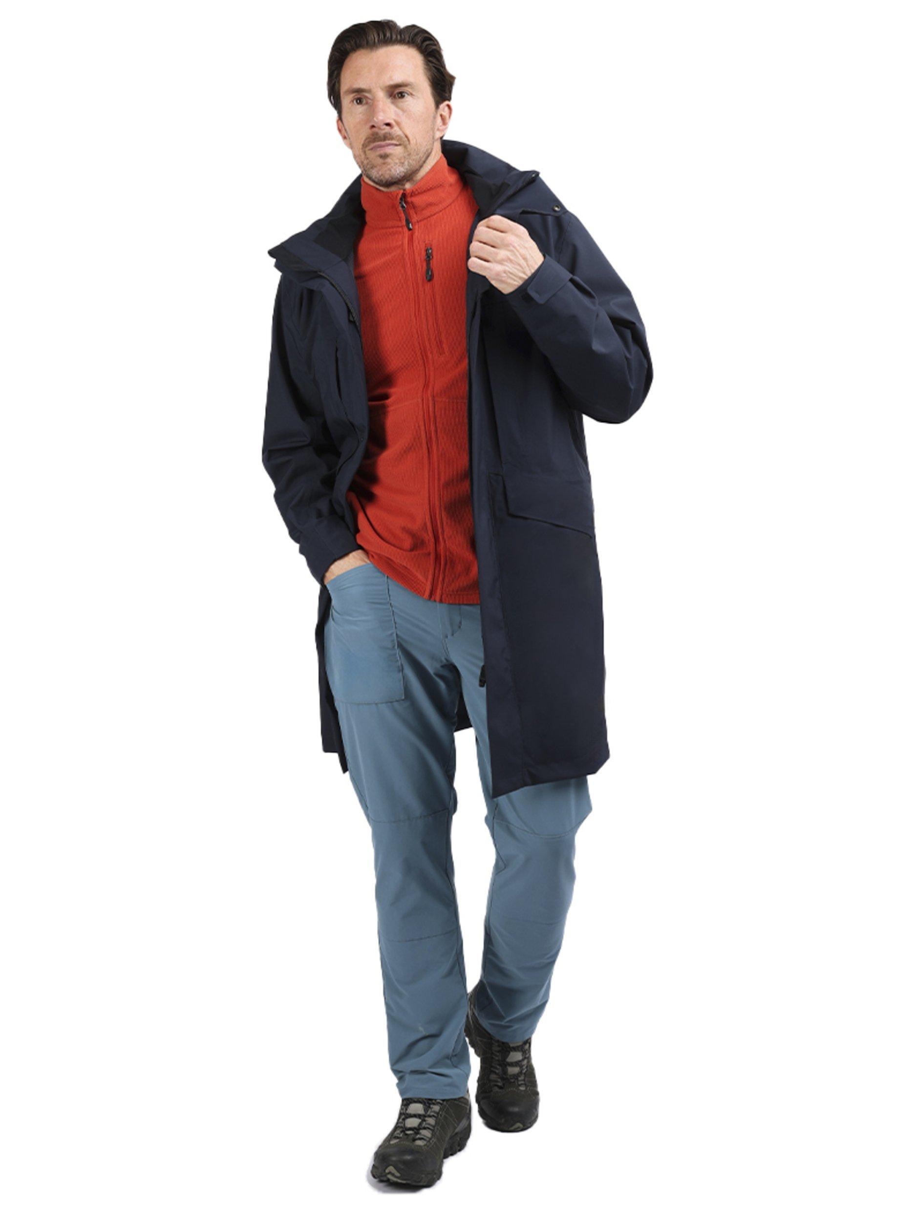 Product image 5 of 10, which shows Rohan Men's Lomond Packable Hood Waterproof Jacket, True Navy, S