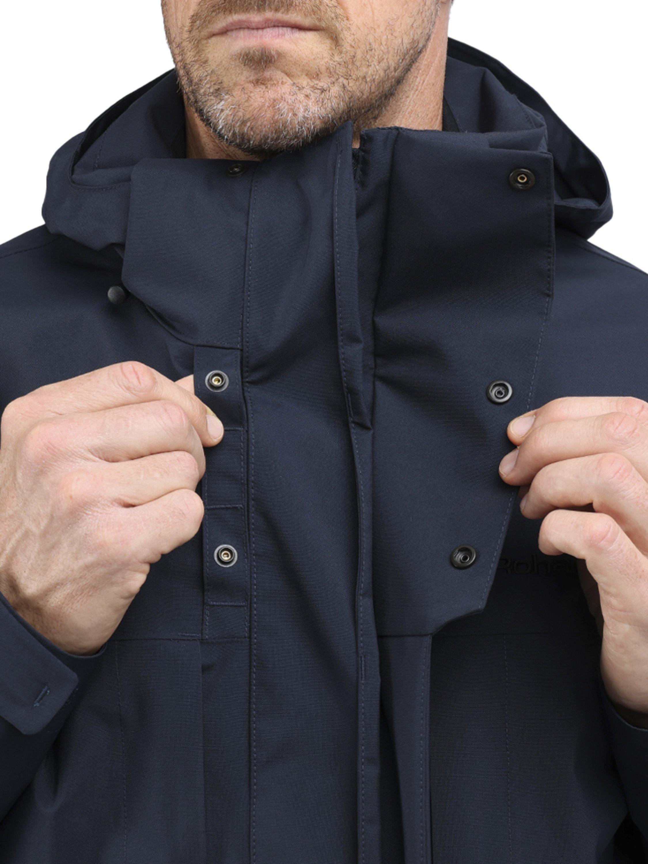 Product image 6 of 10, which shows Rohan Men's Lomond Packable Hood Waterproof Jacket, True Navy, S