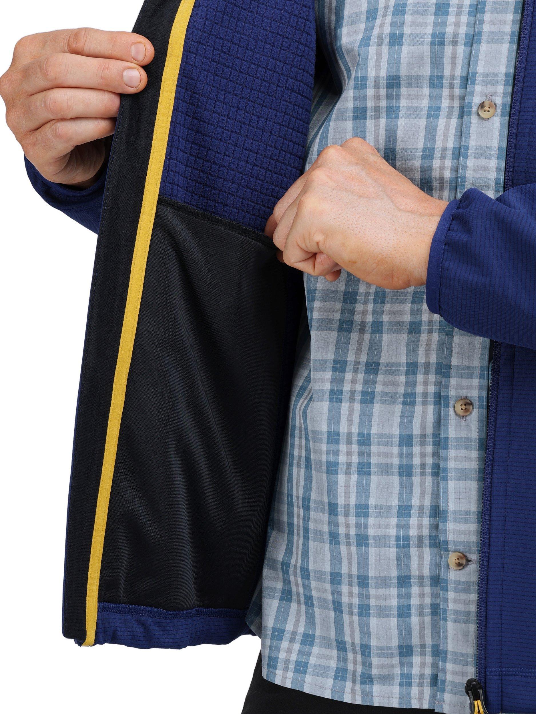 Product image 8 of 8, which shows Rohan Men's Vindur Windbreaker Hooded Jacket, Atmosphere Blue, S