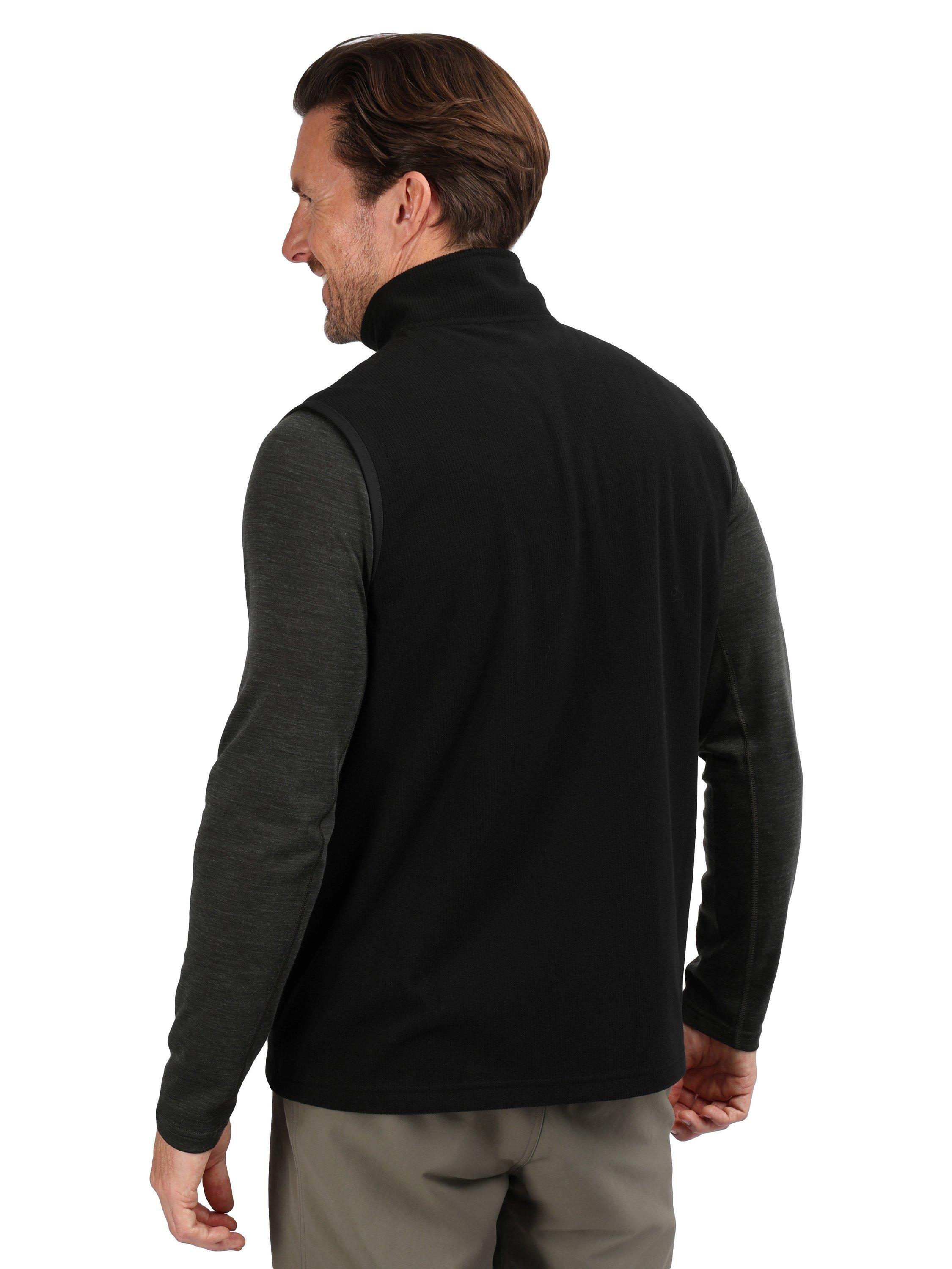 Product image 2 of 7, which shows Rohan Men's Microgrid Fleece Gilet, Black, S