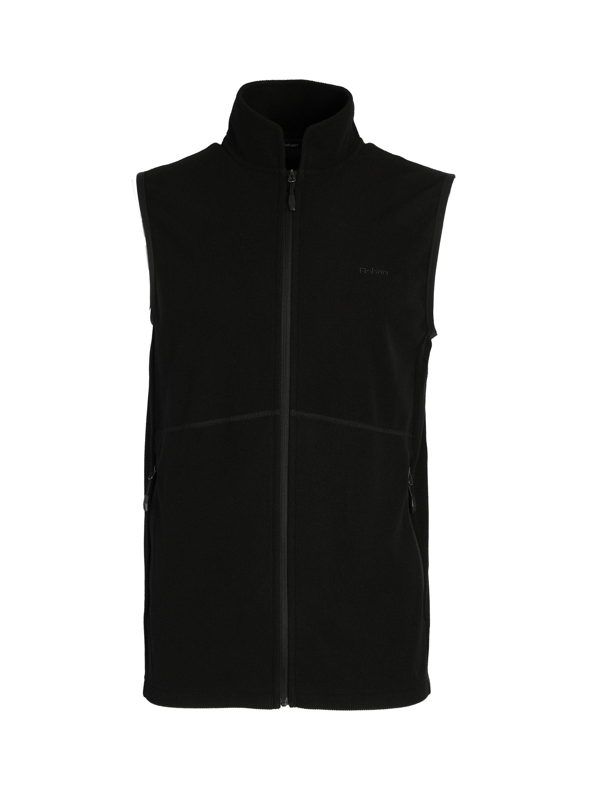 Product image 3 of 7, which shows Rohan Men's Microgrid Fleece Gilet, Black, S