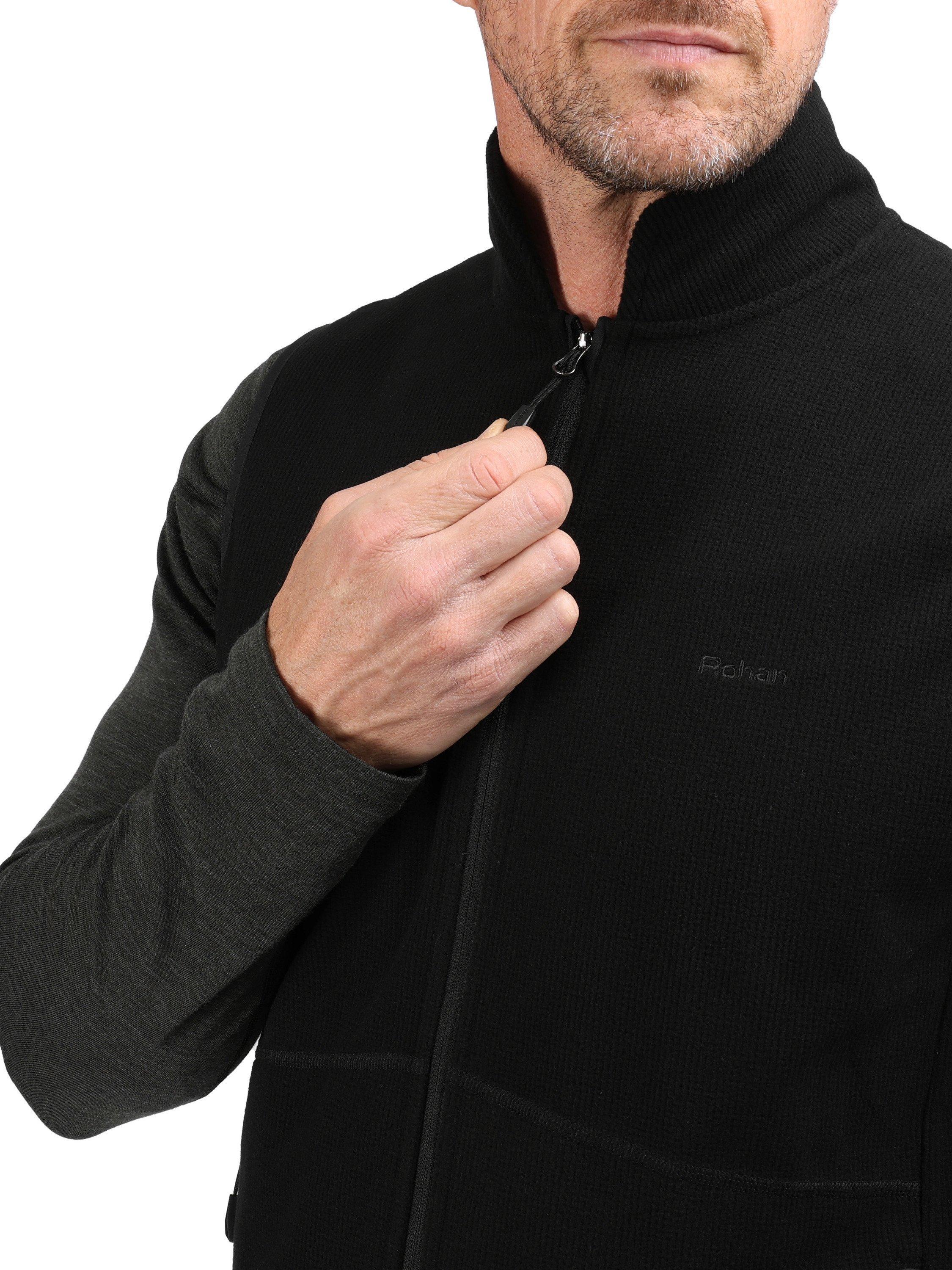 Product image 5 of 7, which shows Rohan Men's Microgrid Fleece Gilet, Black, S