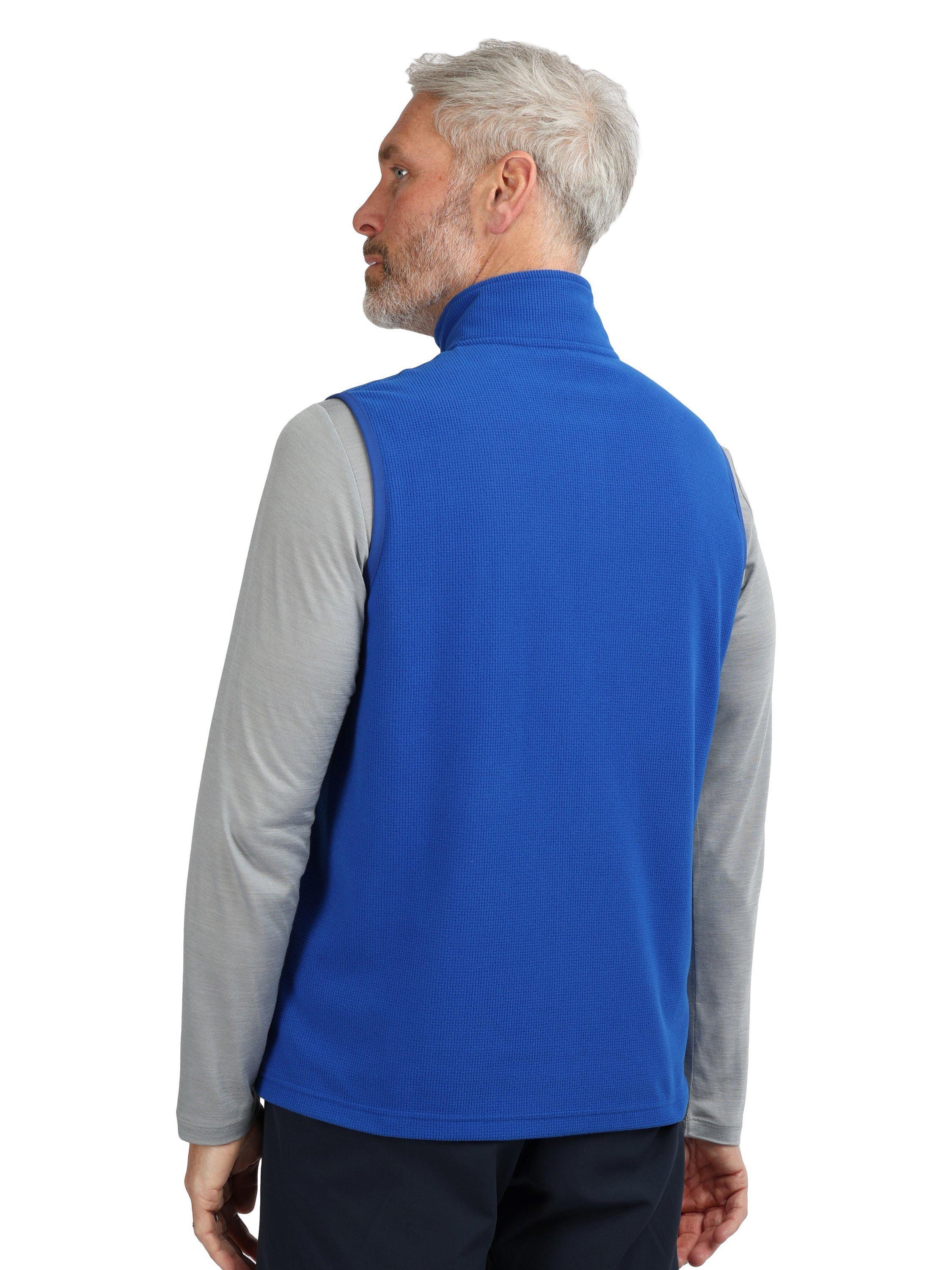 Product image 2 of 5, which shows Rohan Men's Microgrid Fleece Gilet, Ridge Blue, S