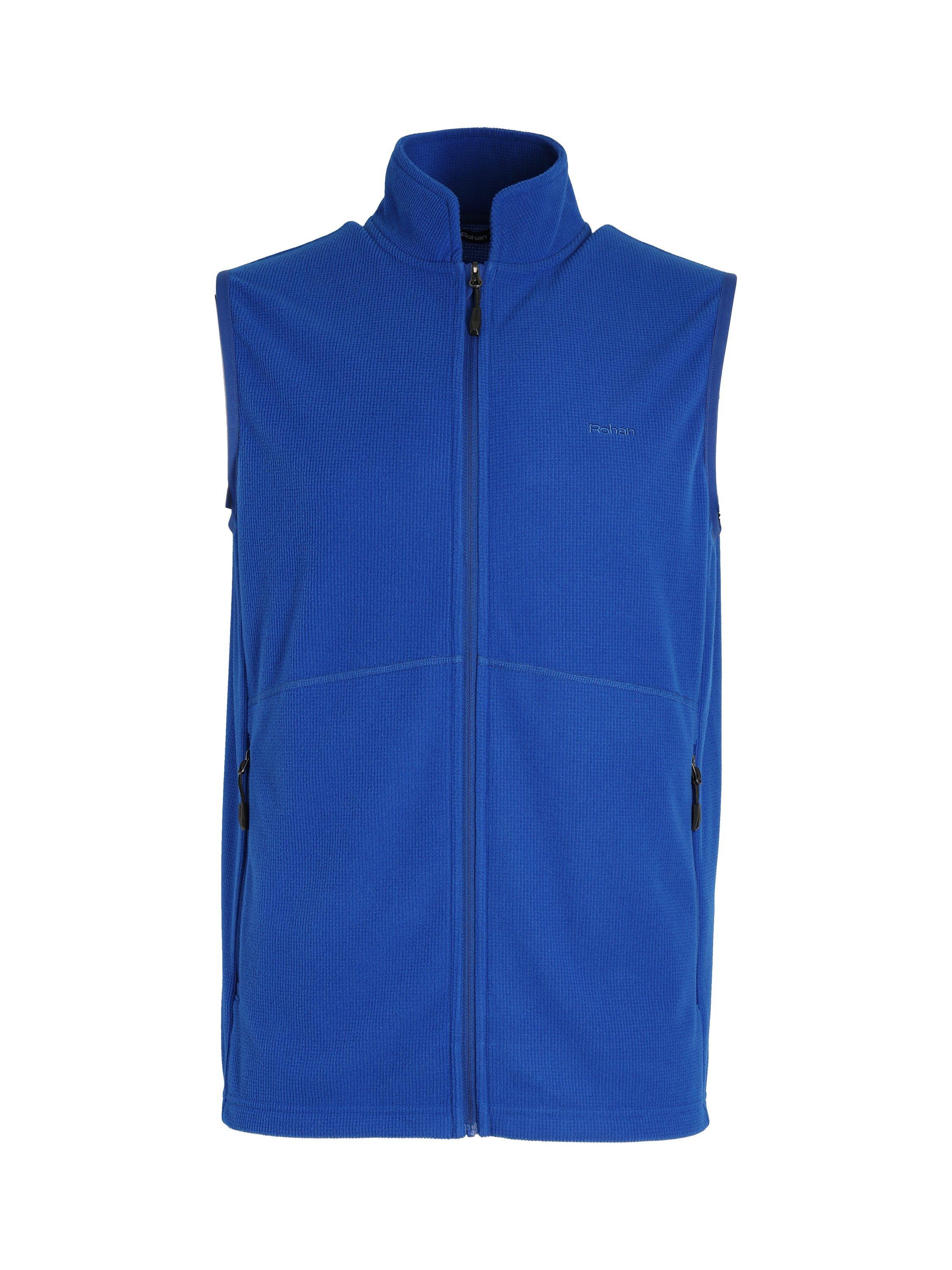 Product image 3 of 5, which shows Rohan Men's Microgrid Fleece Gilet, Ridge Blue, S