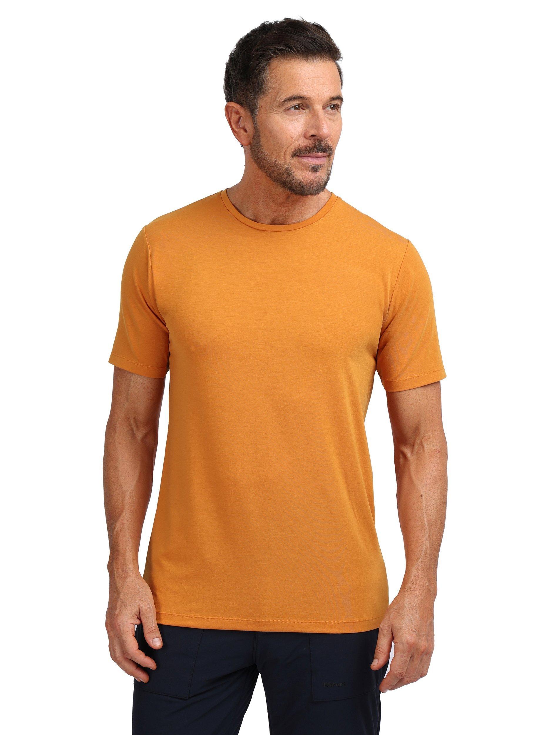 Product image 1 of 6, which shows Rohan Men's Global Short Sleeve Sports T-Shirt, Antique Ochre, S