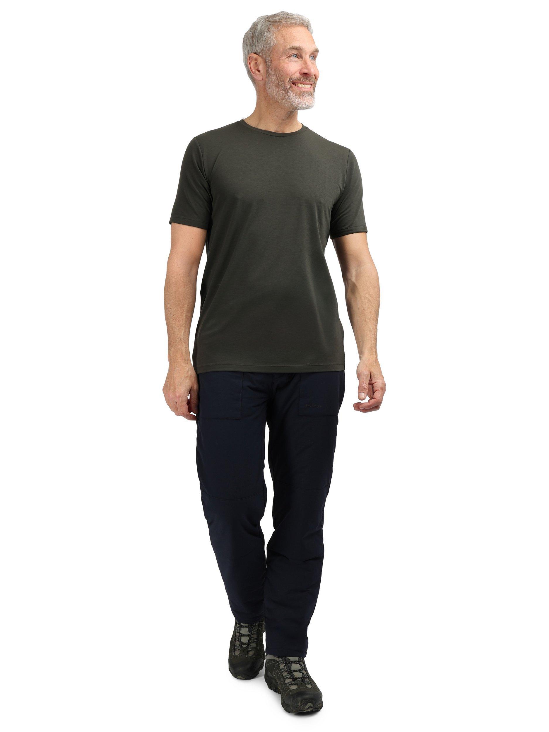 Product image 4 of 5, which shows Rohan Men's Global Short Sleeve Sports T-Shirt, Tundra Brown, S